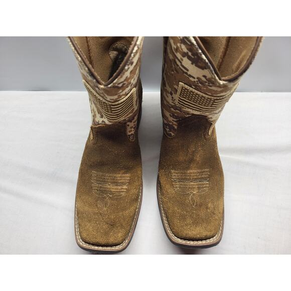 Ariat Men\'s Sport Patriot Sand Storm Camo American Flag Boots Sz 6 Square Toe main image 6